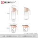 居元素日用自動(dòng)開(kāi)合油瓶廚房重力感應防滴掛硼硅玻璃油壺500ml 油壺2只+調料罐2只  眷戀粉