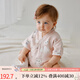 OAK FAMILY嬰兒衣服紗布和式爬服春季連體衣寶寶和尚服 松松貓 73cm  （推薦6~9個(gè)月）