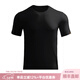 龍牙【滿(mǎn)2件-100】三代秘纖速干圓領(lǐng)短袖男士夏季戰術(shù)百搭戰術(shù)戶(hù)外T恤 極夜黑（圓領(lǐng)） M 175/96A(135-160斤)
