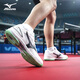 美津濃（MIZUNO）乒乓球運動(dòng)鞋正品男鞋女款官方專(zhuān)業(yè)鞋子wave9代訓練鞋耐磨牛筋底 81GA220562-白色/灰色/白色-WAVE DRIVE 9 41 265