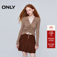 ONLY秋季休閑時(shí)尚氣質(zhì)V領(lǐng)修身短款針織衫女|124324011 A11 糙米沙色 XS