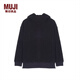 MUJI MUJI 男女通用 抓絨 套頭衛衣 無(wú)性別 男款女款 ABJ92C1A 搖粒絨 黑色 XXS-XS