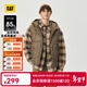 卡特（CAT）新品男戶(hù)外休閑防風(fēng)防潑水防污三防羽絨馬甲外套輕戶(hù)外 棕色 L