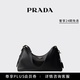 PRADA/普拉達【禮物】女士Prada Aimée大號牛皮革單肩包手提包 黑色