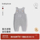 babylove嬰兒背帶褲秋冬款毛線(xiàn)褲子男女寶寶純色百搭針織褲保暖連體褲