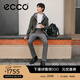 愛(ài)步（ECCO） 休閑板鞋男 真皮系帶舒適耐穿男鞋 柔酷60周年525464 黑色52546401001 40