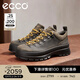 愛(ài)步（ECCO）休閑皮鞋 男士休閑運動(dòng)鞋厚底系帶男鞋 蹤跡550614 HL 棕褐色55061405559 40