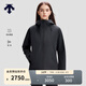 迪桑特（DESCENTE）女士防風(fēng)防水透沖鋒衣 抓絨內膽三合一3L兩件套 BK-黑色 L (170/88A)