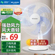 美菱（MeiLing）風(fēng)扇電風(fēng)扇小風(fēng)扇臺扇臺式電風(fēng)扇家用小型桌面風(fēng)扇辦公室宿舍臥室搖頭輕音大風(fēng)電扇 藍色機械款【14吋】