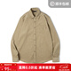 馬登工裝 美式休閑燈芯絨純棉長(cháng)袖襯衫疊穿內搭外套條絨襯衣男秋 淺卡其 L