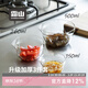 霜山玻璃碗三件套家用鳥(niǎo)嘴料理碗套裝備菜打蛋碗調料碗微波爐可用 玻璃碗三件套(150+260+500ml)加厚款