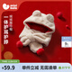 迷你巴拉嬰童帽子男女寶寶連帽圍巾毛絨保暖一體帽秋冬新款 淺卡其50311 110cm