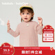 巴拉巴拉balaOne寶寶打底衫男童女童裝2025冬季半高領(lǐng)t恤嬰兒209425100201