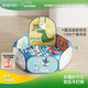 BG-BABYGO可折疊寶寶海洋球池兒童游戲池嬰兒童彩色球小投手球池+100球