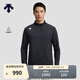 DESCENTE迪桑特TRAINING系列運動(dòng)健身吸濕速干男士長(cháng)袖針織衫 BK-黑色 L (175/96A)