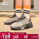 鴻星爾克休閑鞋秋季復古簡(jiǎn)約老爹鞋舒適厚底軟彈運動(dòng)鞋子衍界2V2百搭女鞋 樺木色/布朗石 37
