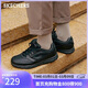 斯凱奇（Skechers）38節禮物男士商務(wù)鞋春季厚底通勤板鞋休閑鞋軟底舒適上班鞋77156