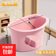 兒童浴盆塑料泡澡桶加厚可坐寶寶游泳桶家用嬰兒沐浴桶大號洗澡桶 粉色小號浴桶 兒童浴桶