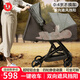優(yōu)樂(lè )博（ULOP）嬰兒車(chē)0-3歲用折疊一鍵收車(chē)輕便雙向嬰兒推車(chē)可坐可躺帶睡籃 新生兒嬰兒推車(chē)0-3歲用可坐可躺【深空灰】 嬰兒車(chē)0-3歲折疊可坐可躺帶減震