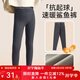 棉奇熊女童瑜伽褲秋冬薄絨速暖女孩外穿打底褲子2025新款春秋兒童鯊魚(yú)褲 WB-021-9-灰色磨毛速暖絨 【建議溫度15-20°C】 160 -身高155-165cm