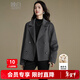 晚白【新品】冬款小個(gè)子翻領(lǐng)毛呢外套百搭短款保暖格雷灰羊毛大衣 灰色 M