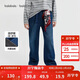 巴拉巴拉balaOne童裝男童褲子兒童牛仔褲2025秋冬加絨直筒褲208425108104