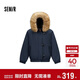 森馬（Semir）羽絨服女冬季可脫卸毛領(lǐng)牛角扣80絨子2025學(xué)院風(fēng)外套109725113026