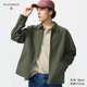 優(yōu)衣庫合作款/男裝女裝休閑拉鏈茄克/外套夾克484249 57 深橄欖色 L