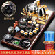 唐豐黑檀木茶具套裝家用客廳全自動(dòng)一體茶盤(pán)辦公室用高端輕奢用品 黑檀百川茶盤(pán)+陶瓷暗香自動(dòng)B配件 1件