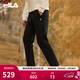 斐樂(lè )（FILA）官方男士長(cháng)褲秋冬季款針織時(shí)尚直筒長(cháng)褲子運動(dòng)褲簡(jiǎn)約通勤休閑長(cháng)褲 【經(jīng)典款】正黑色-BK M 170/80A