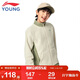 李寧童裝兒童衛衣男女大童加絨保暖開(kāi)衫搖粒絨運動(dòng)上衣160YWDV435-2