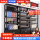 雅仕邦 紅酒貨架展示柜超市白酒貨柜樣品展架商品陳列柜煙酒倉庫儲物架 平款100長(cháng)  黑胡桃色