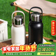 樂(lè )扣樂(lè )扣（LOCK&LOCK）大容量不銹鋼保溫壺保溫保冷水壺戶(hù)外旅行運動(dòng)水壺帶提手1.3L白色