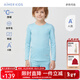愛(ài)慕兒童校服神器含羊毛中厚打底內衣兒童保暖內衣男女童柔軟保暖褲秋衣褲 厚暖【-10~0℃】男上衣-松石綠 160