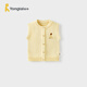 童泰（TONGTAI）寶寶馬甲春秋季純棉嬰兒衣服男女童上衣兒童針織坎肩黃色80cm