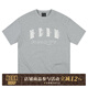 MEDM【鷺卓同款】25SS小香貼布珍珠字母短袖T恤男女美式寬松休閑上衣t 灰色 XL