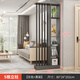 屏風(fēng)隔斷柜2025新款入戶(hù)小戶(hù)型落地屏風(fēng)隔斷客廳玄關(guān)柜家用輕奢型 80*24*202灰色+黑架 實(shí)木生態(tài)板 組裝【自行安裝】