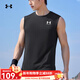 安德瑪（Under Armour）2025夏季新款HeatGear Armour男子訓練運動(dòng)速干緊身背心1361522 1361522-001 L
