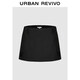 UR2026春季新款女裝潮流愛(ài)心刺繡設計感裙褲短褲UYV660013+ 黑色 XS