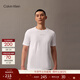Calvin Klein運動(dòng)【吸濕速干】夏季男士戶(hù)外休閑ck跑步健身透濕短袖T恤上衣 100-月光白 S