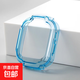 適用米兔7/7A透色邊框7X保護殼防摔Redmi防磕碰智能6配件抗劃痕高級感夏天運動(dòng)透氣青少年【1544】 【Redmi兒童手表】透藍保護殼