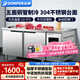 東貝(Donper)操作臺冰柜保鮮工作臺冷藏冷凍冰箱臥式冰柜不銹鋼廚房操作臺奶茶店后廚設備平冷水吧臺 全冷凍|304低溫款面|全鋼全銅|五面制冷-22℃ 長(cháng)1.8米-寬0.8米-高0.8米