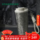 星巴克（Starbucks）多彩夏日系列銀灰款雙飲口鈦杯510ml泡茶杯咖啡杯年貨節禮物