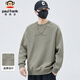 大嘴猴（paul frank）衛衣男春秋季休閑潮牌外套男士打底衫長(cháng)袖t恤男內搭 竹灰色 2XL