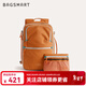 BAGSMART雙肩包隨行包背包男差旅大容量多功能便攜書(shū)包女電腦包旅行包學(xué)生 橙色（可容納15.6英寸筆記本）