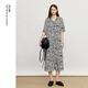噢姆（AUM）【FaFa裙】2026年夏季新款文藝印花銅氨粘纖寬松長(cháng)裙連衣裙女 花色 L