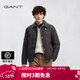GANT/甘特【哈靈頓羽絨夾克】25秋冬男白鵝絨翻領(lǐng)輕暖短款羽絨服 276-咖啡色 M （48）