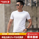 龍牙滿(mǎn)2件-100男士夏季速干T恤秘戰短袖圓領(lǐng)戰術(shù)戶(hù)外半袖吸汗純色T 白色 L 180/100A（155-175斤）