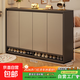 實(shí)木芯鞋柜家用門(mén)口玄關(guān)柜2025新款進(jìn)門(mén)簡(jiǎn)易落地式收納儲物柜鞋架 【HDF高密板】四門(mén)天空灰140*32*100cm 組裝
