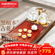 金灶（KAMJOVE）實(shí)木茶盤(pán)帶燒水壺一體 自動(dòng)上水茶具泡茶器全套茶臺茶盤(pán)套裝R-190 搭配G9 陶瓷茶具 茶水桶